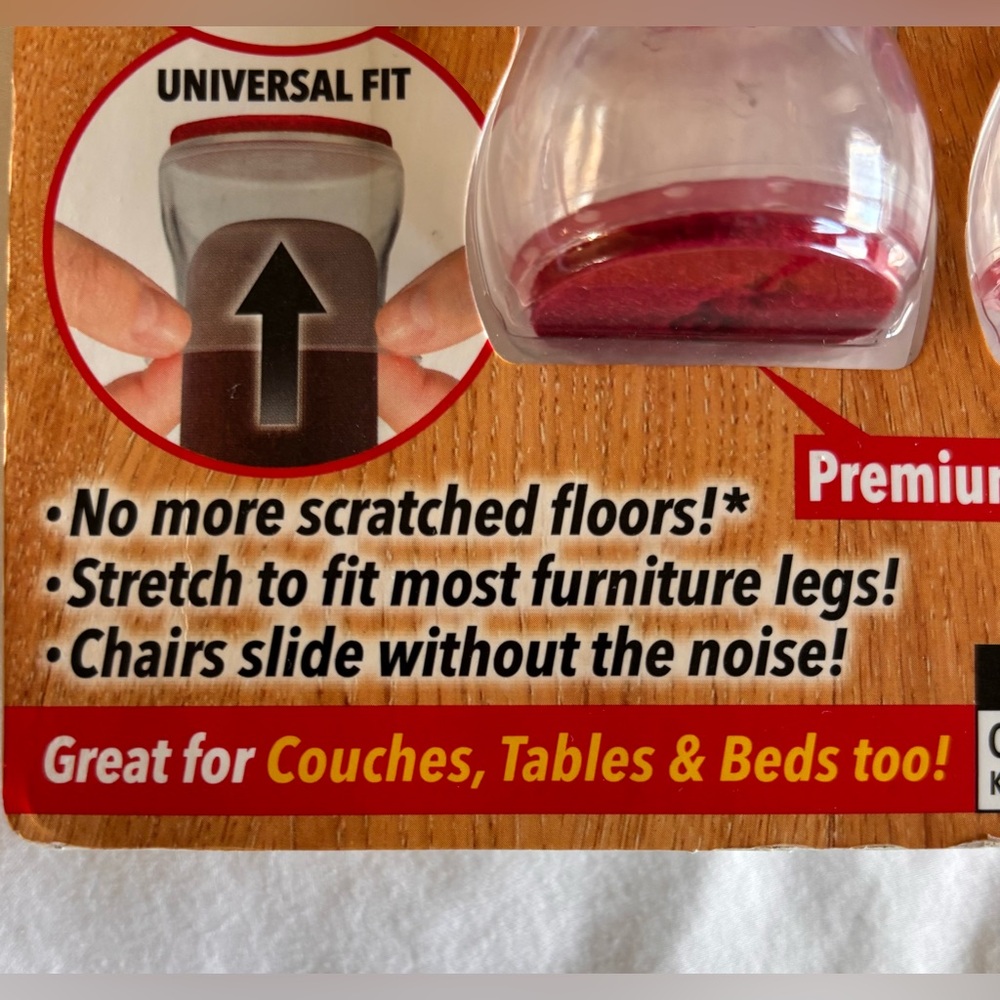 Ruby Sliders Furniture Leg Protectors - Picture 3 of 6